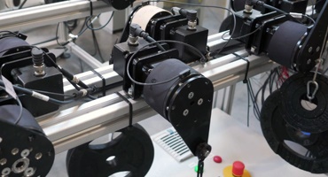 Banco de ensaios para componentes de robôs