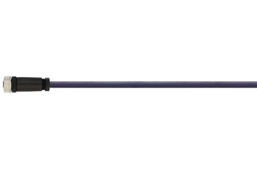 Cabo de ligação chainflex® para distribuidor reto M12, CF.INI CF9, fêmea/cabo cortado. 8 pinos