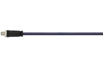 Cabo de ligação chainflex® para distribuidor reto M12, CF.INI CF9, macho/cabo cortado, 8 pinos