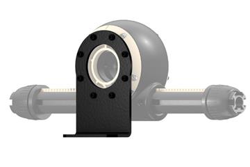 Opção de montagem vertical drygear® Apiro, flange