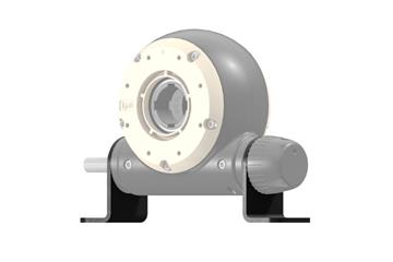 Opção de montagem axial drygear® Apiro, fixação angular