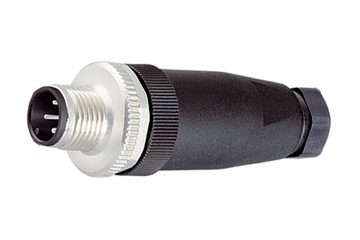 Conetor Binder M12-A, 4.0-6.0 mm, sem malha, ligação aparafusada, IP67, certificação UL