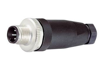 Conetor Binder M12-A, 6.0.8.0 mm, sem malha, ligação aparafusada, IP67, certificação UL