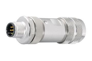 Conetor Binder M12-A, 8.0.10.0 mm, com malha, ligação roscada, IP67, certificação UL