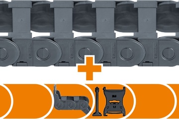 Conjunto completo E2i.26 para máquinas de maquinação CNC | Altura interior: 26 mm | Curso: 300-3000 mm