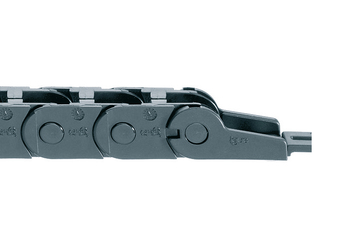 easy chain® série E14, calhas articuladas, para preenchimento pelo raio exterior