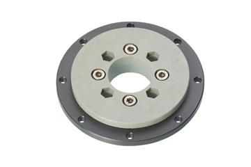 Anel rotativo iglidur® PRT-02, anel exterior fabricado em alumínio anodizado, anel interior fabricado em iglidur® J4