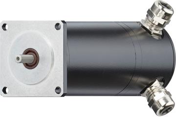 Motor de passo especial drylin® E com caixa de terminais e encoder, proteção contra água, NEMA 23