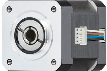 Motor de passo para fuso integrado drylin® E com fios entrançados, NEMA 17