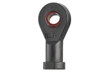 Terminal de rótula com rosca fêmea igubal® EBLM, calota esférica em iglidur® R, dimensões métricas