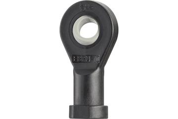 Terminal de rótula com rosca fêmea igubal® EBRM, calota esférica em iglidur® J4, dimensões métricas