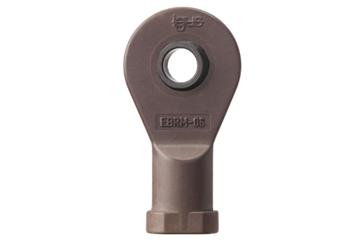 Terminal de rótula igubal® EBRM, para temperaturas elevadas, com rosca fêmea, calota esférica em iglidur® X, dimensões métricas