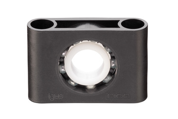 Chumaceira com rolamento de esferas xiros® ESTM, versão fixa, esferas em vidro, dimensões métricas