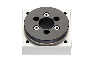 Anel rotativo iglidur® PRT-01, flange quadrada, elementos deslizantes fabricados em iglidur® J