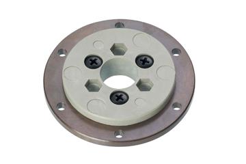 Anel rotativo iglidur® PRT-02, anel exterior fabricado em plástico iguton G, anel interior fabricado em iglidur® J4, parafusos de plástico