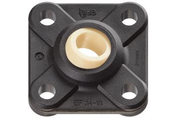 Chumaceira esférica de encaixe com flange de quatro furos igubal® EFSM, calota esférica em iglidur® J