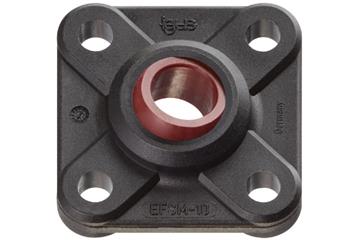 Chumaceira esférica de encaixe com flange de quatro furos igubal® EFSM, calota esférica em iglidur® R