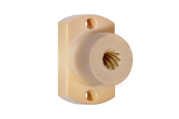 Porca dryspin® com flange, facetada, rosca de passo rápido, J350FRM