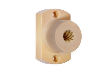 Porca dryspin® com flange, facetada, rosca de passo rápido, J350FLM