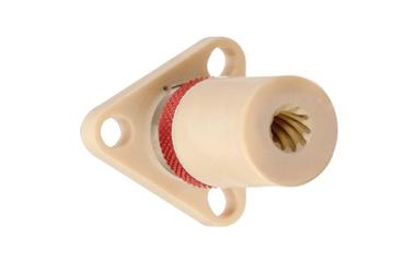 Porca de rosca de passo rápido drylin® com flange, sem folga, JFRM