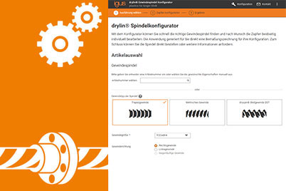 Configurador para porcas e fusos