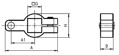 Drawing initiating trigger incl. cylindrical pin for triggering