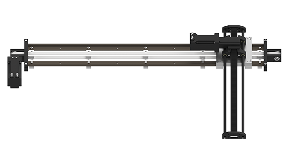 Pórtico de 2 eixos em linha