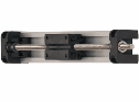 Low profile linear axis with aluminium and plastic components