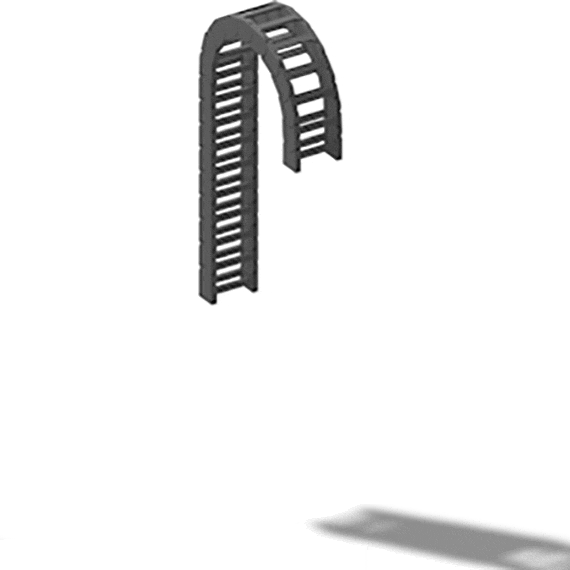 Calhas articuladas verticais