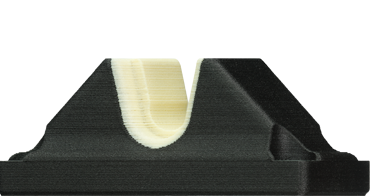 Blocos de suporte de fusos em impressão 3D