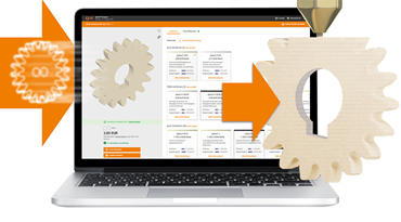 Encomendar online rodas dentadas impressas em 3D