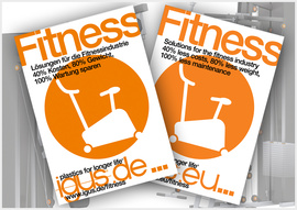 Brochura para a indústria de fitness