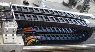 Cabos igus em testes de carga