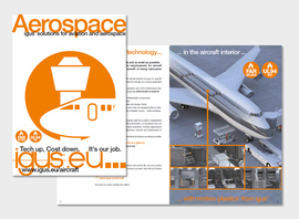 Brochura para a indústria aeroespacial