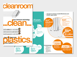 Brochura com todos os produtos para salas limpas