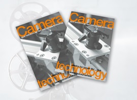 Brochura para equipamento de filmagem e câmaras