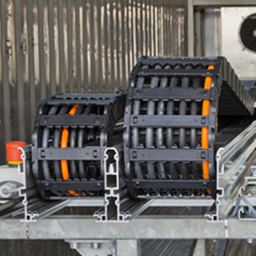 Cabos igus em testes de carga