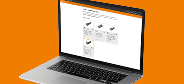 Configurar guias lineares de baixo perfil drylin® N