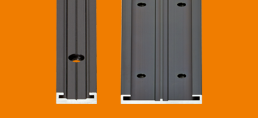 Guia linear de baixo perfil drylin® N em anodizado preto