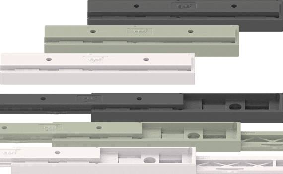 Guias telescópicas NT27 em polímero da igus®