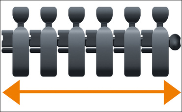 Calha articulada de escritório OCR