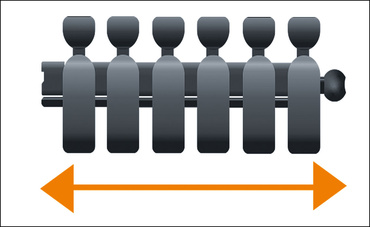 Calha articulada de escritório OCR