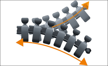 Calha articulada de escritório OCR