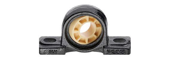 Calotas esféricas com chumaceira com alojamento em ferro fundido