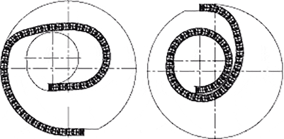 Calha articulada igus® standard 350.075.200.0 com ângulo de rotação 225°