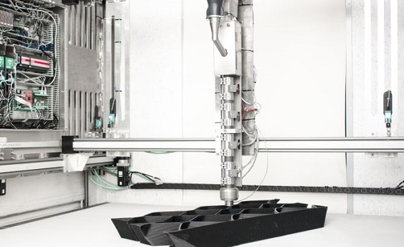 Sistemas de módulos lineares multiaxiais numa impressora 3D XXL