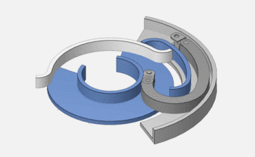 Módulos CAD 3D para movimentos circulares