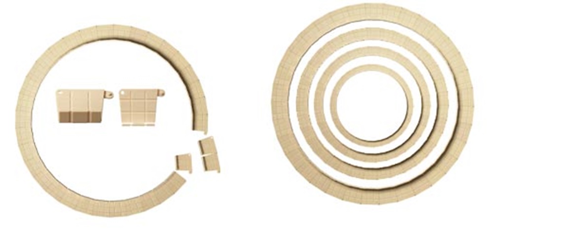 Anel rotativo deslizante