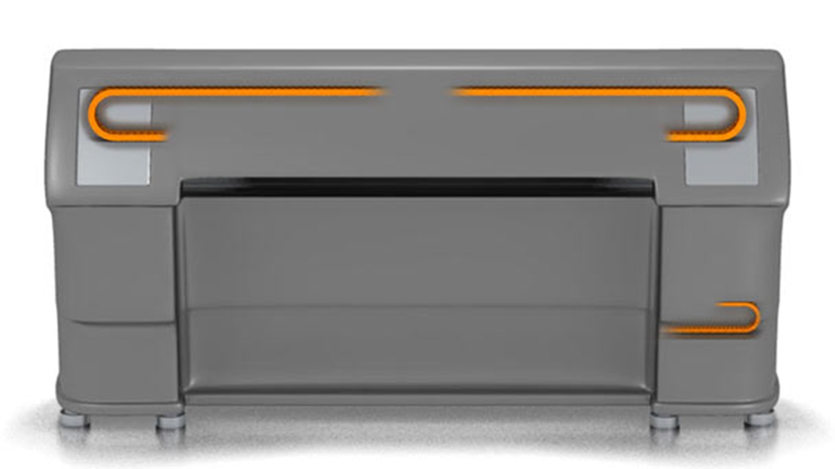 Estrutura das impressoras de grande formato